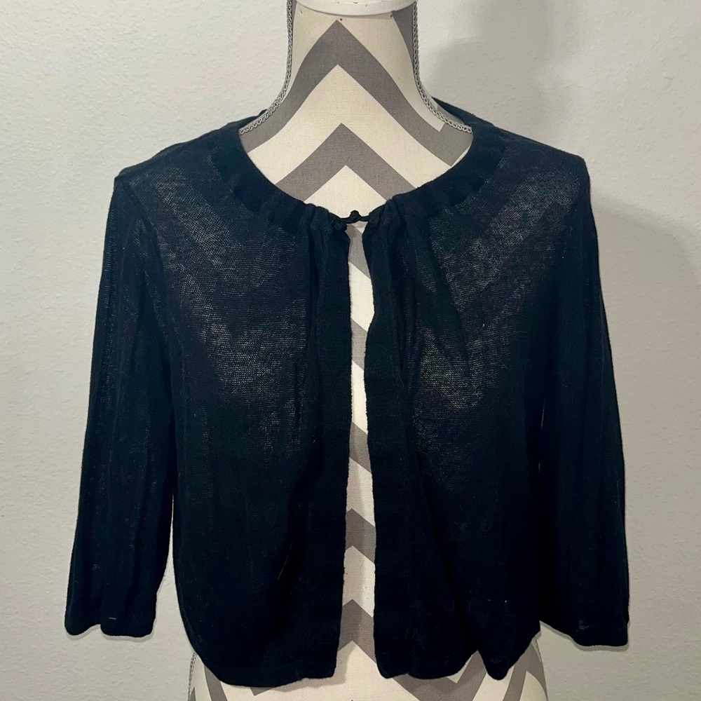 Lucky Brand Black Knit Lightweight Sweater
